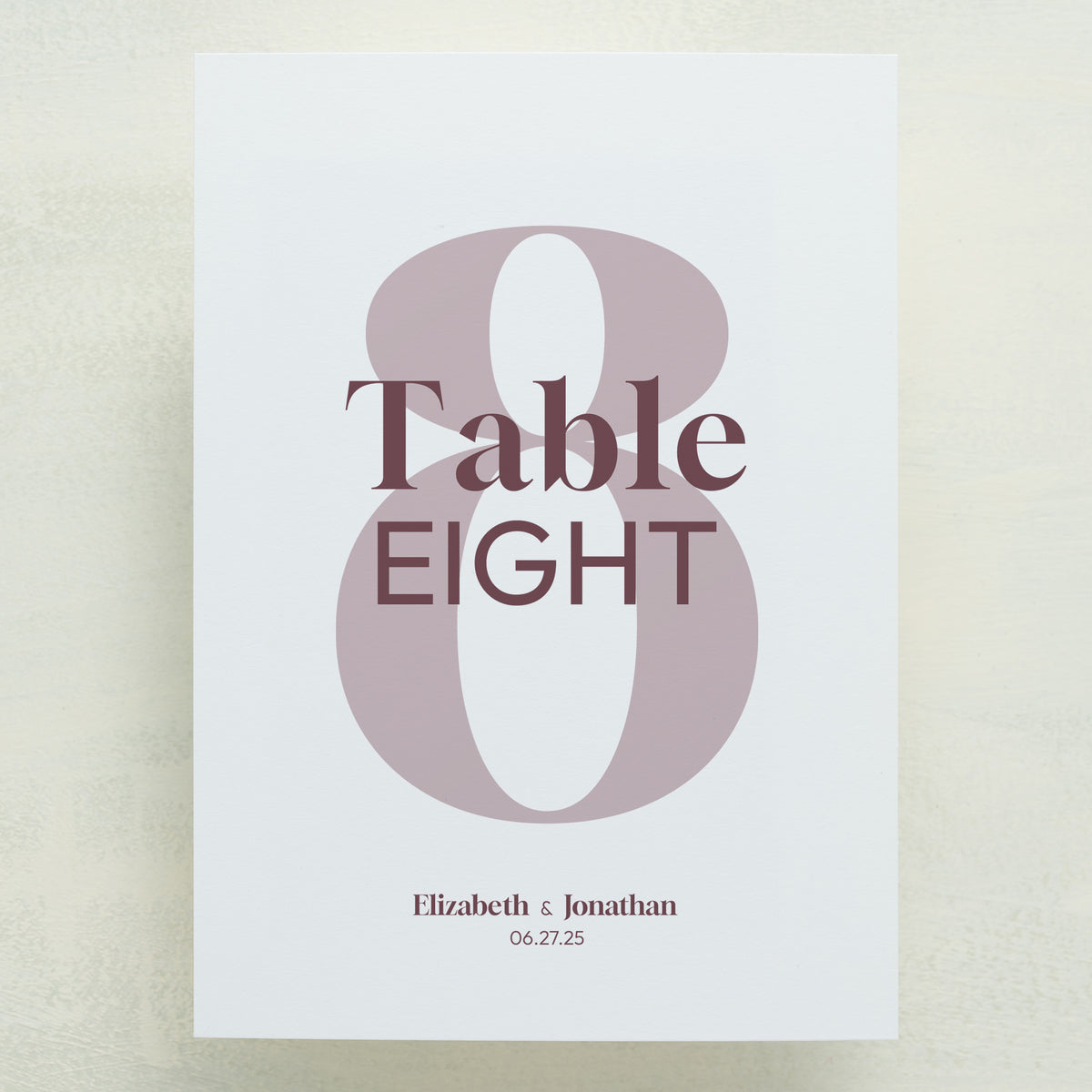 Manhattan Table Number