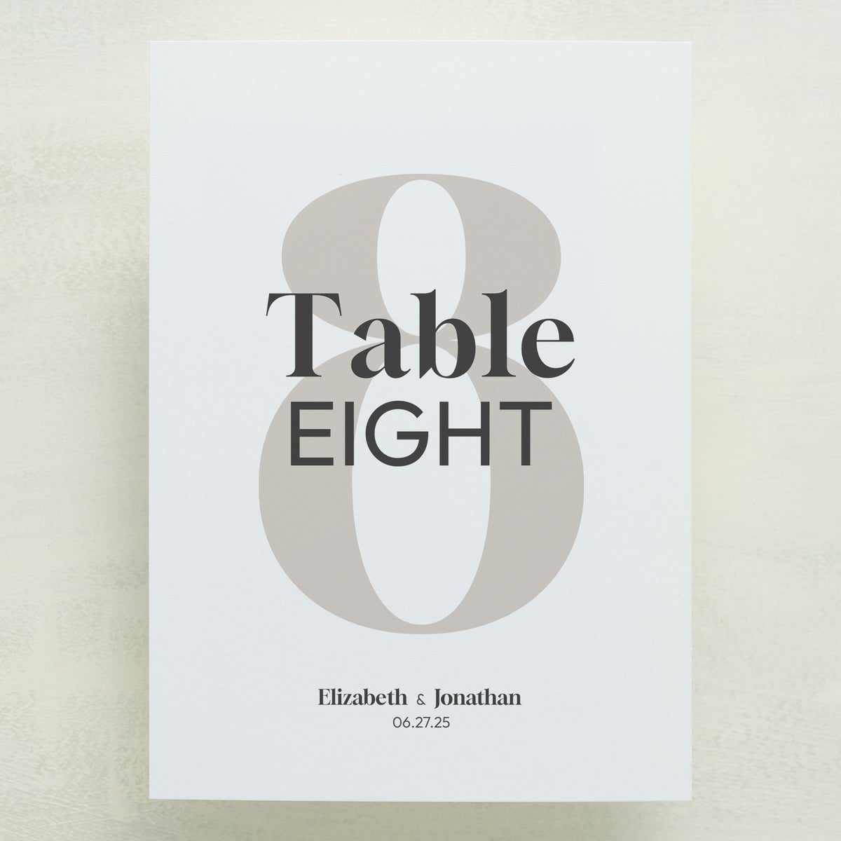 Manhattan Table Number