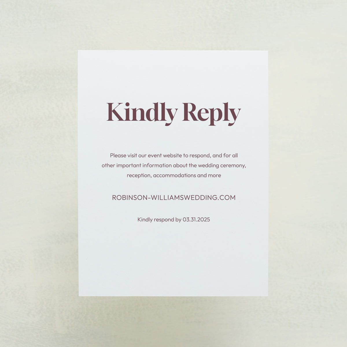 Manhattan Digital RSVP Card