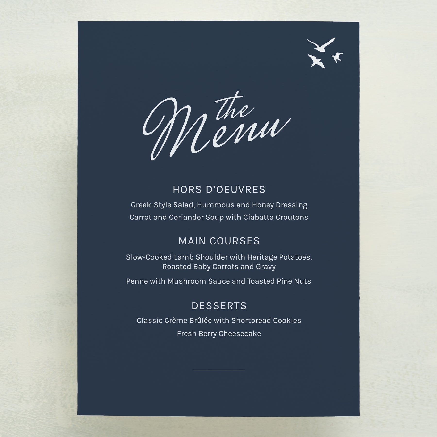Whisked Away Menu