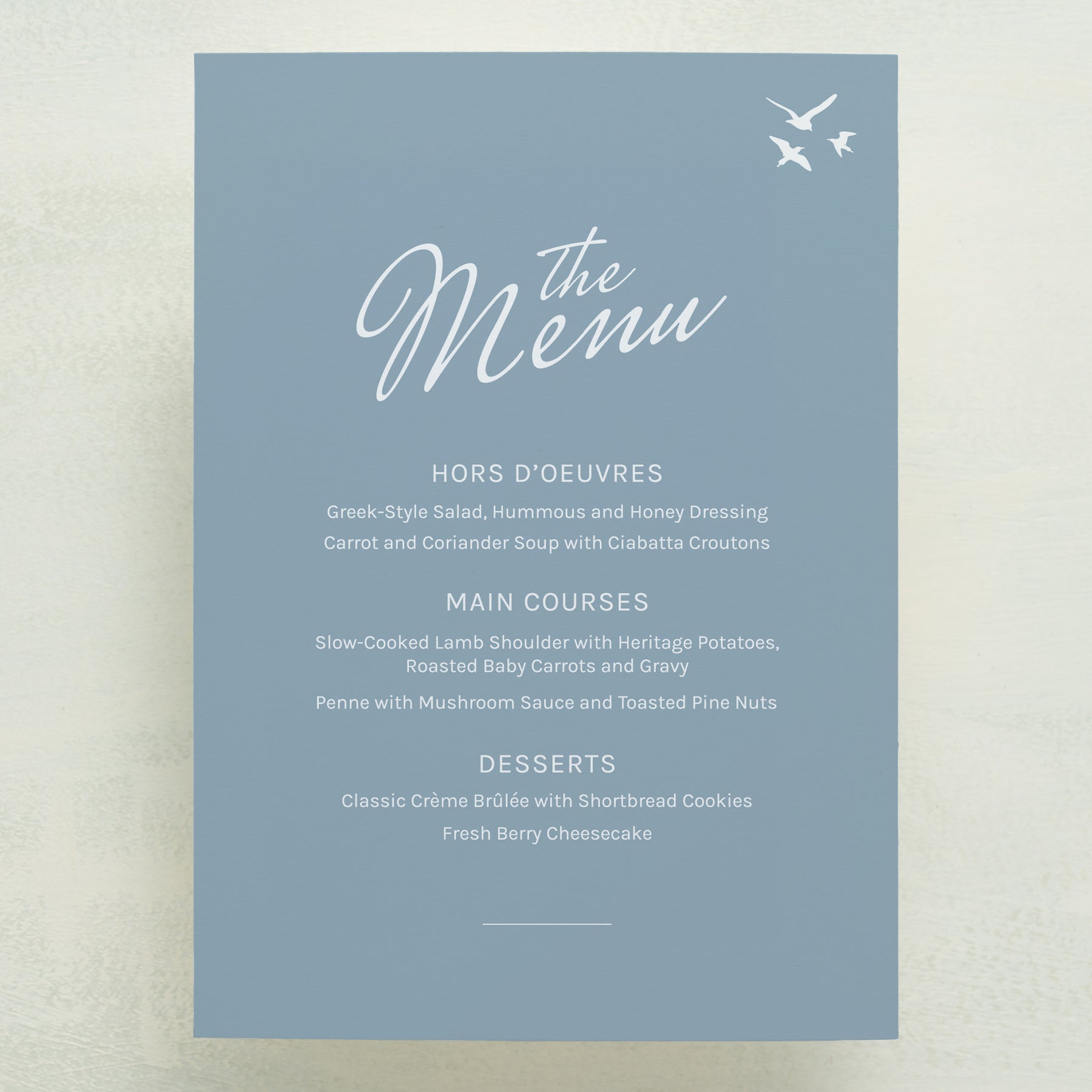 Whisked Away Menu