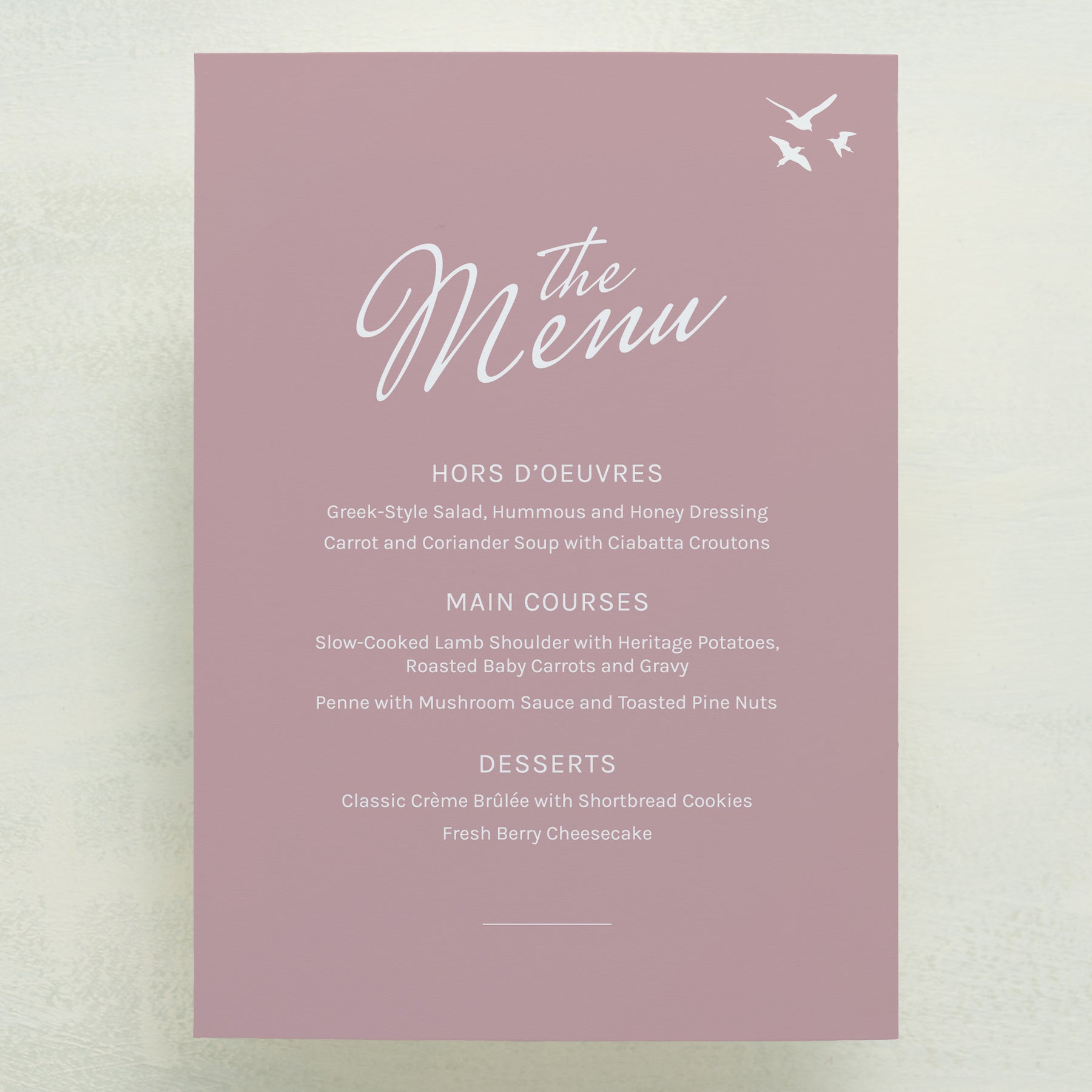 Whisked Away Menu
