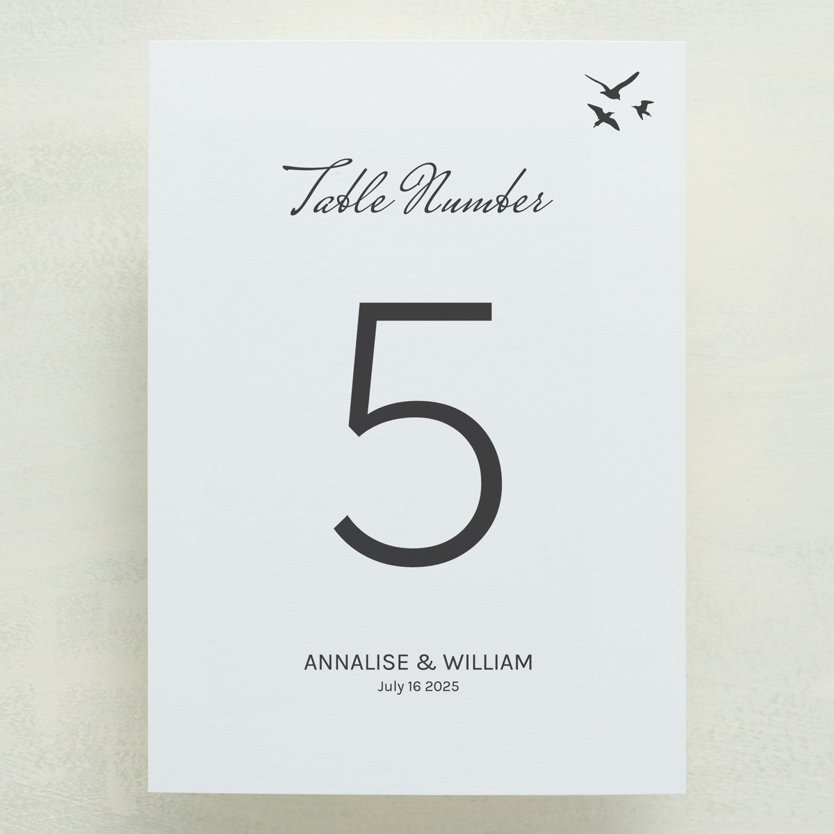 Whisked Away Table Number