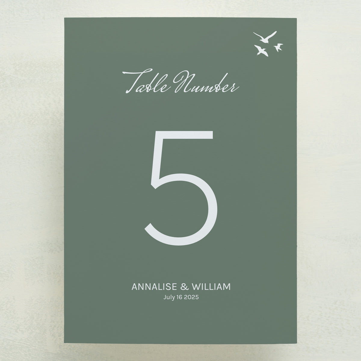 Whisked Away Table Number