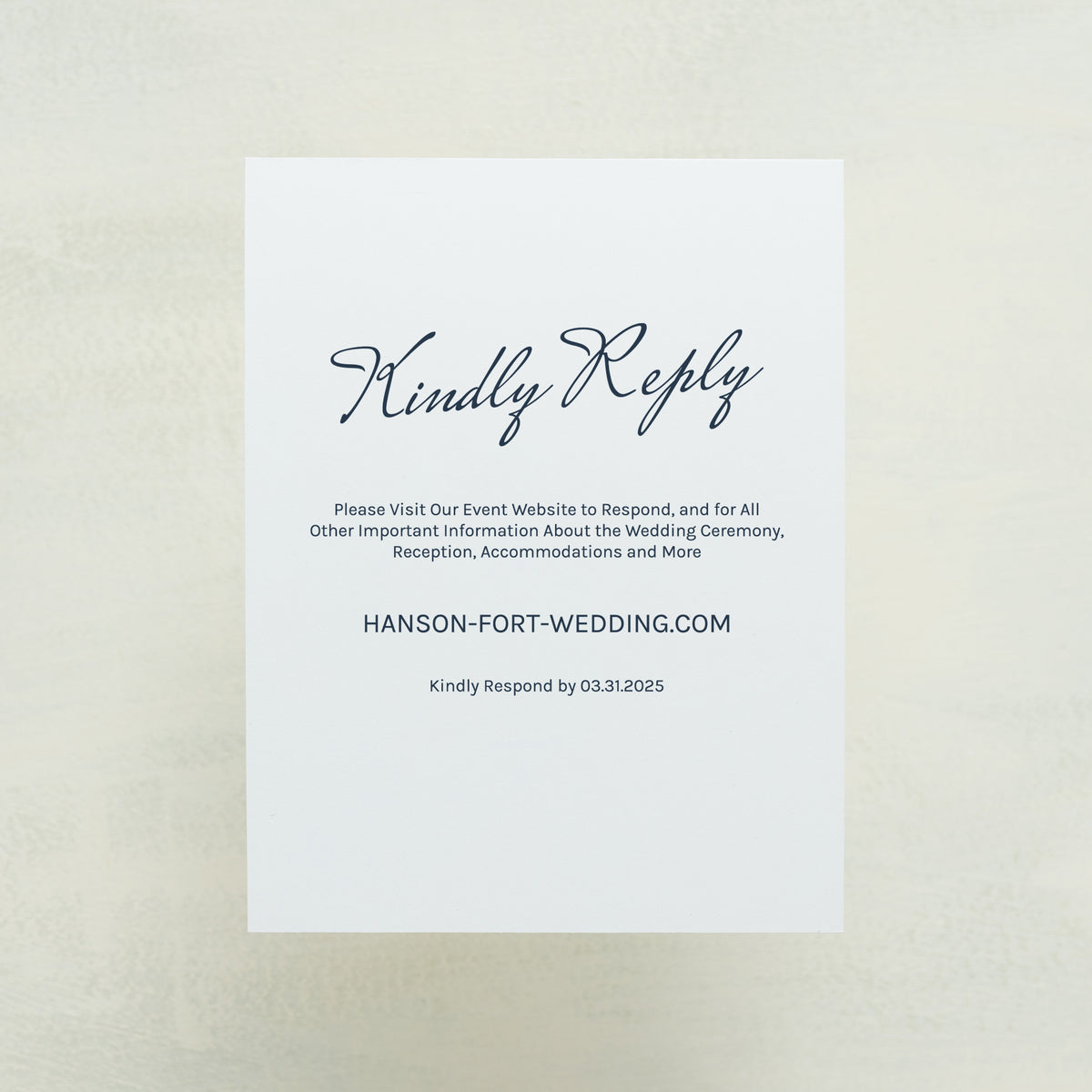 Whisked Away Digital RSVP Card