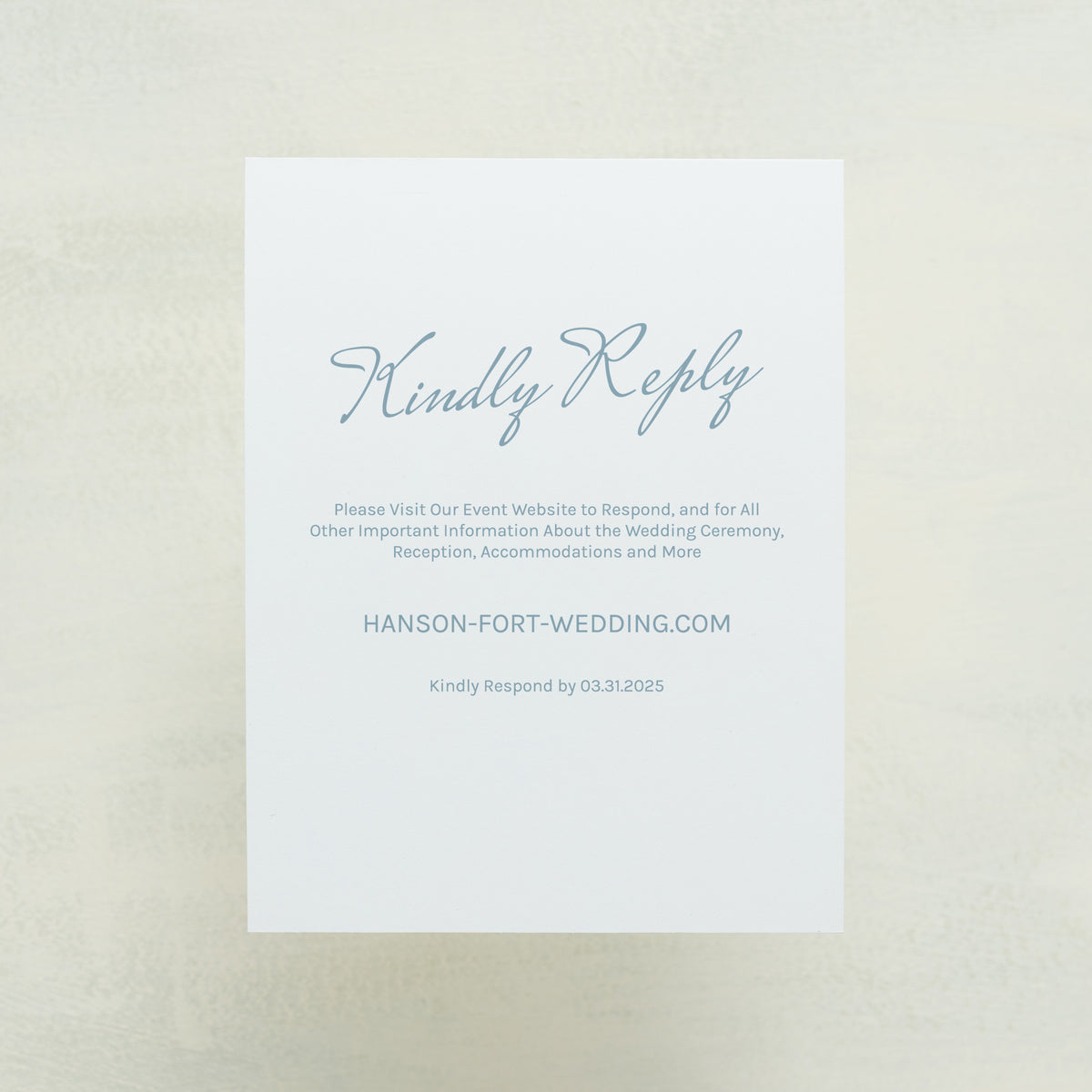 Whisked Away Digital RSVP Card