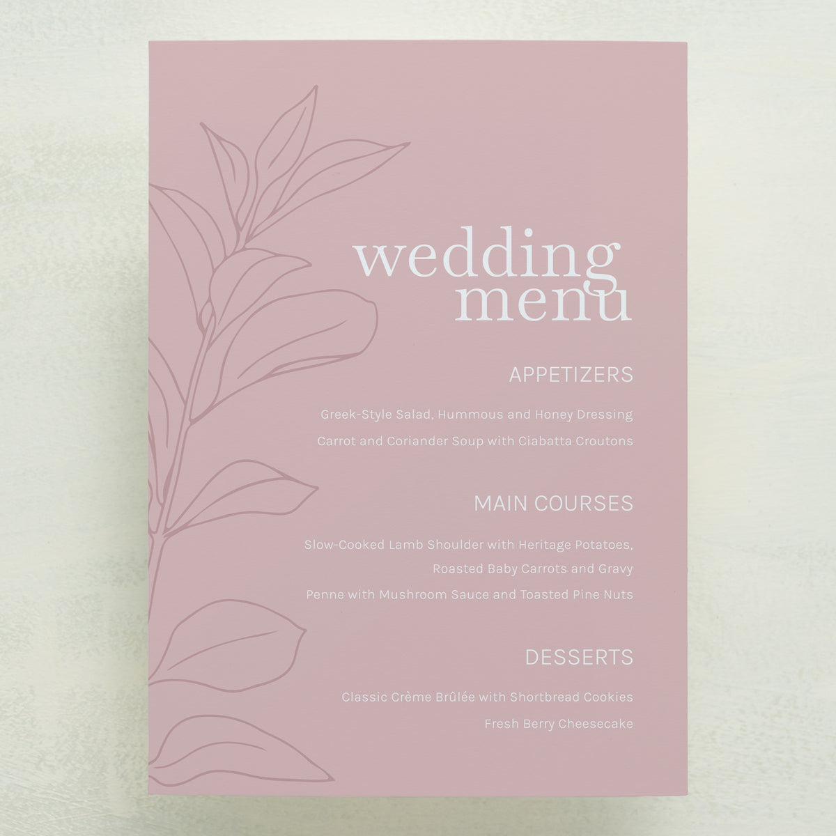 Embellished Menu