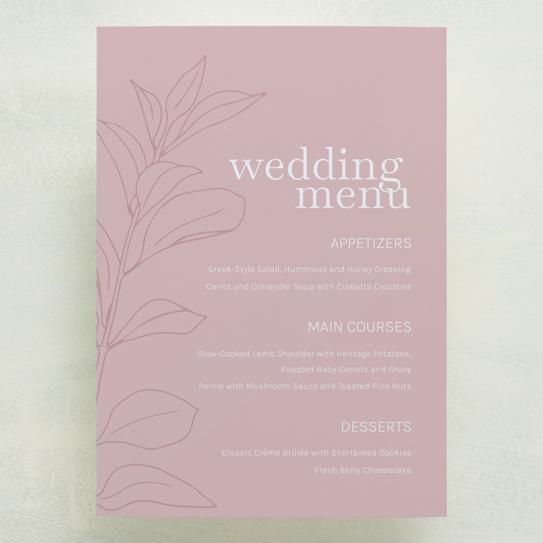 Embellished Menu