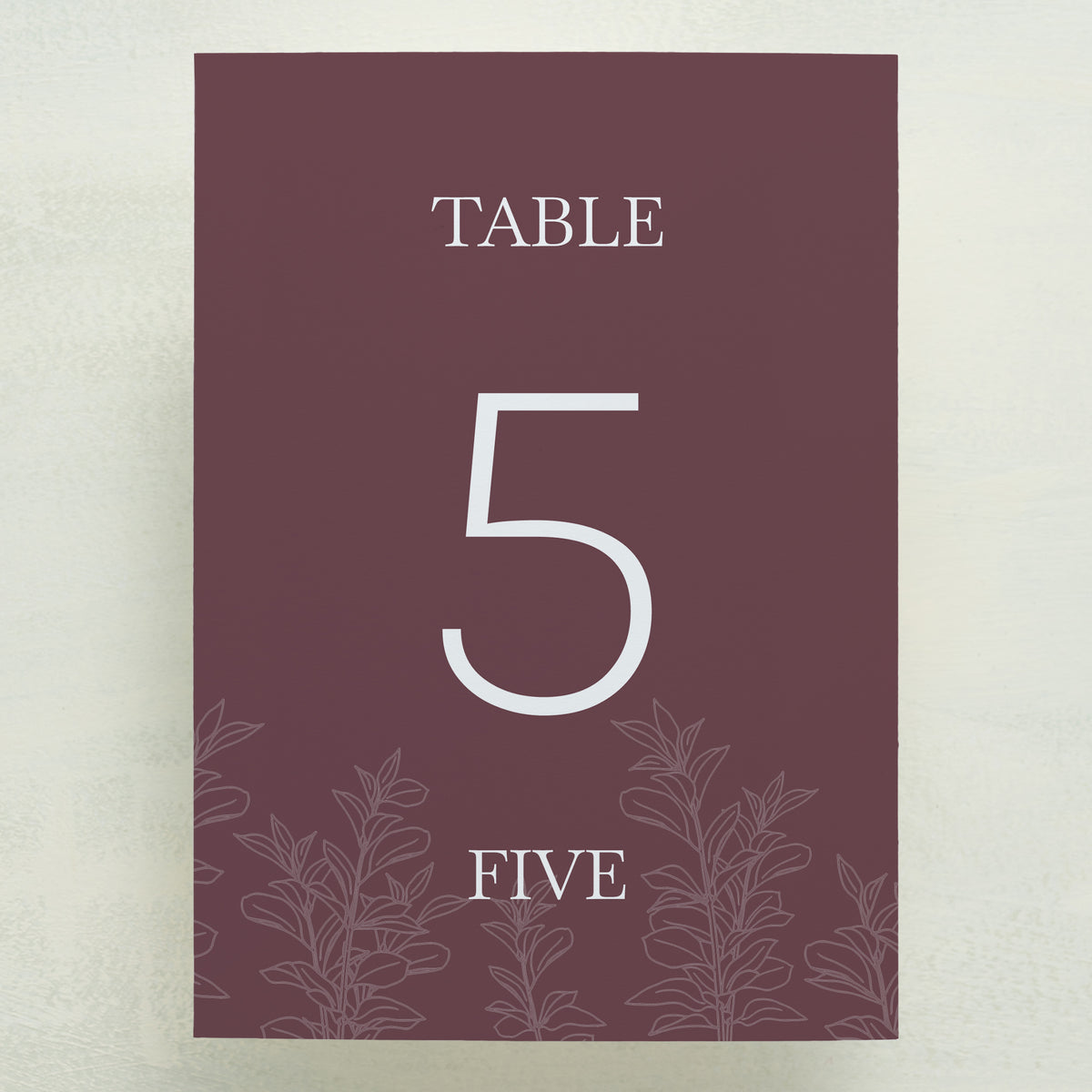 Embellished Table Number