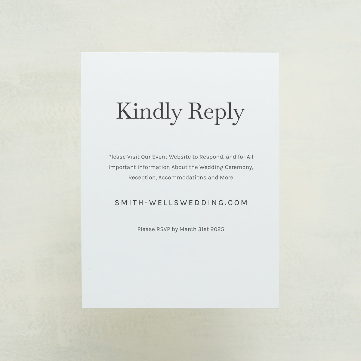 Embellished Digital RSVP Card