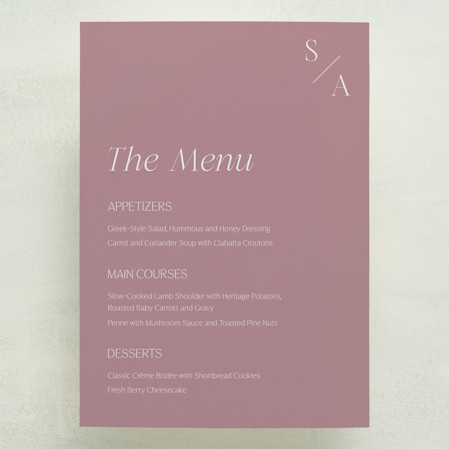 Serendipity Menu