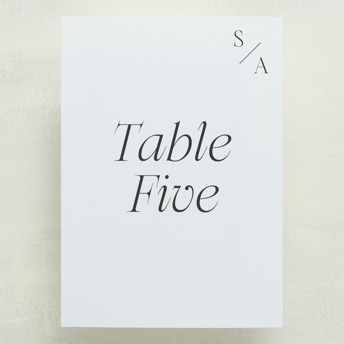 Serendipity Table Number