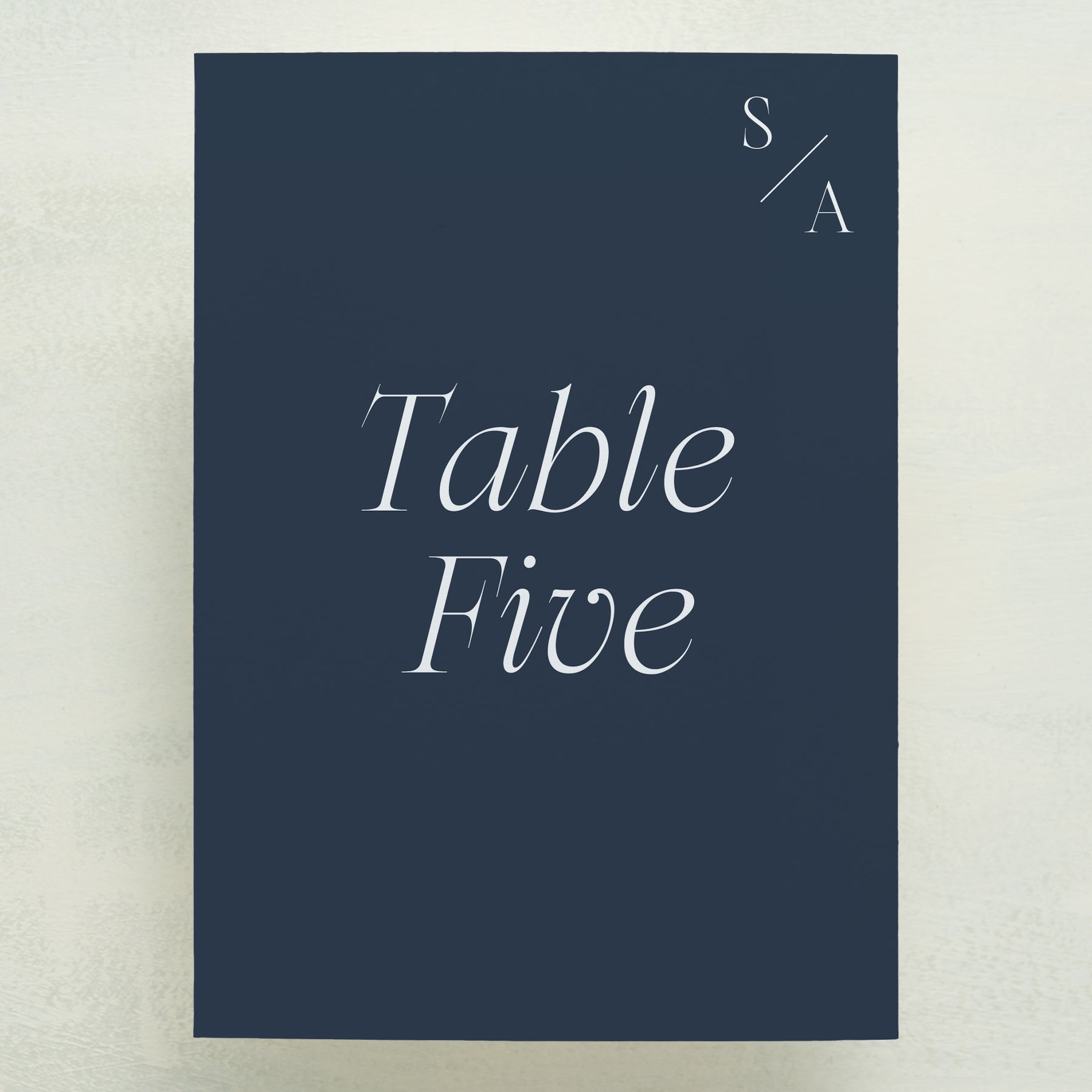 Serendipity Table Number