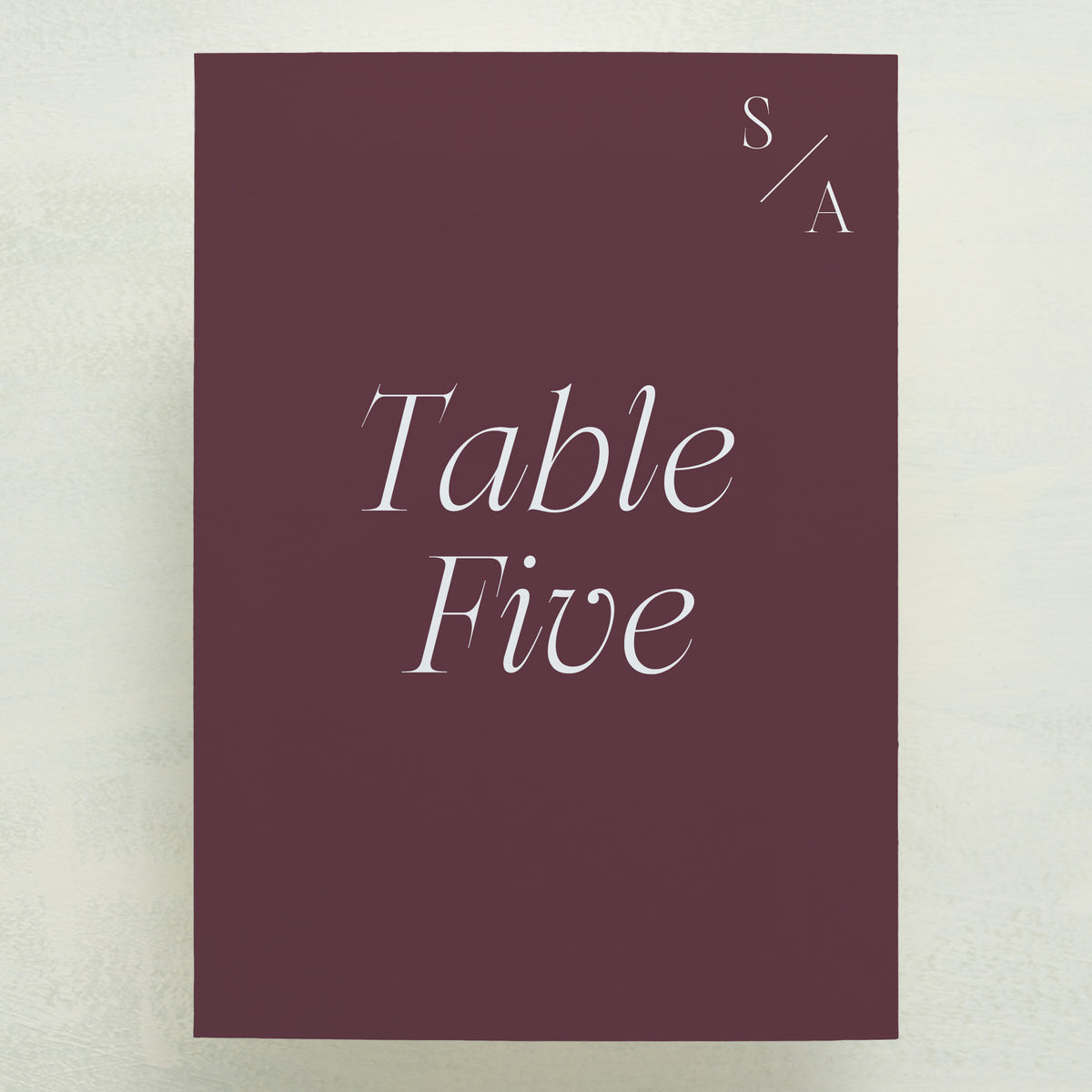 Serendipity Table Number