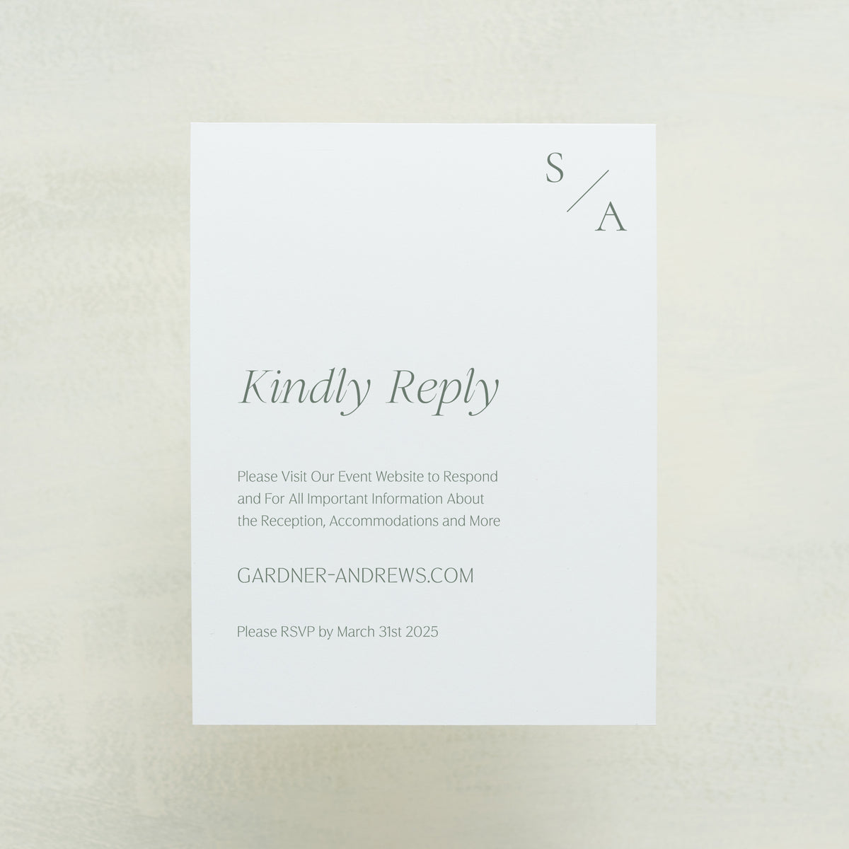 Serendipity Digital RSVP Card