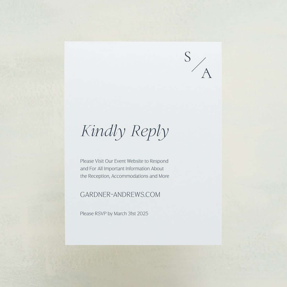Serendipity Digital RSVP Card
