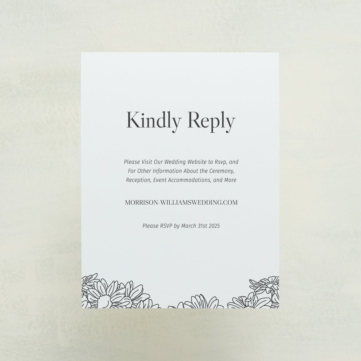 Coming Home Digital RSVP Card