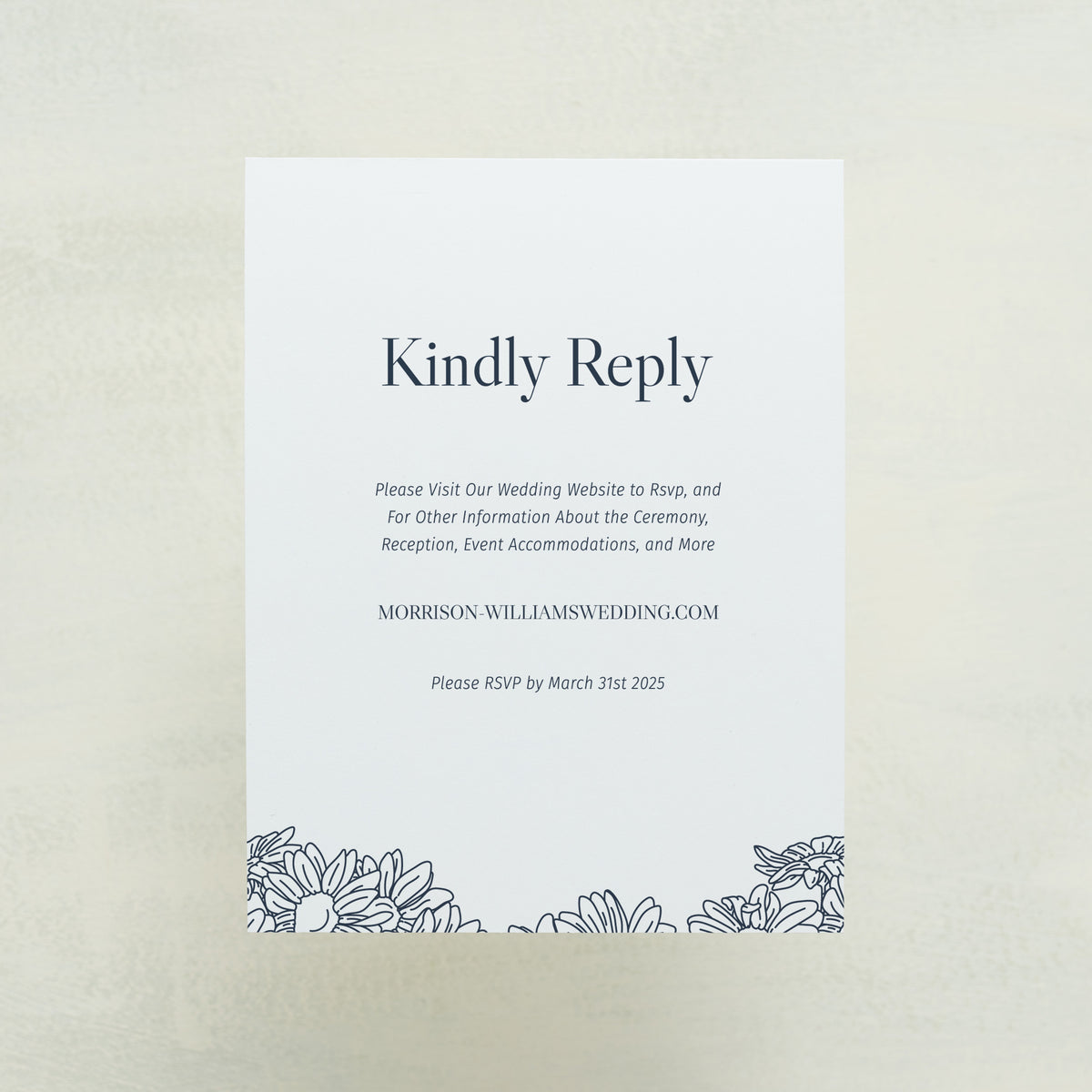 Coming Home Digital RSVP Card