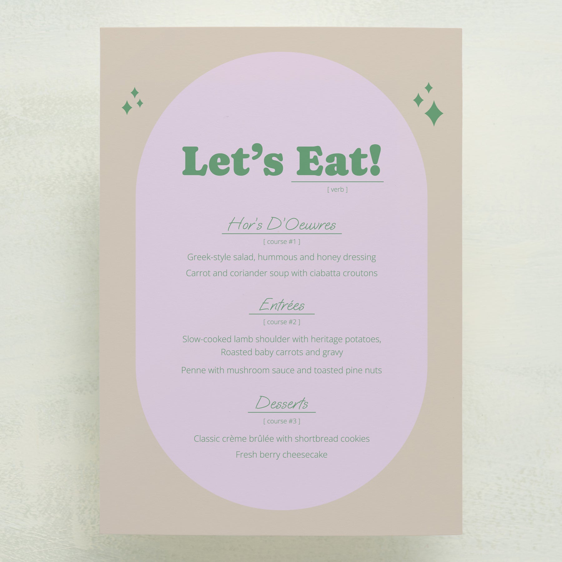 Wedlibs Menu