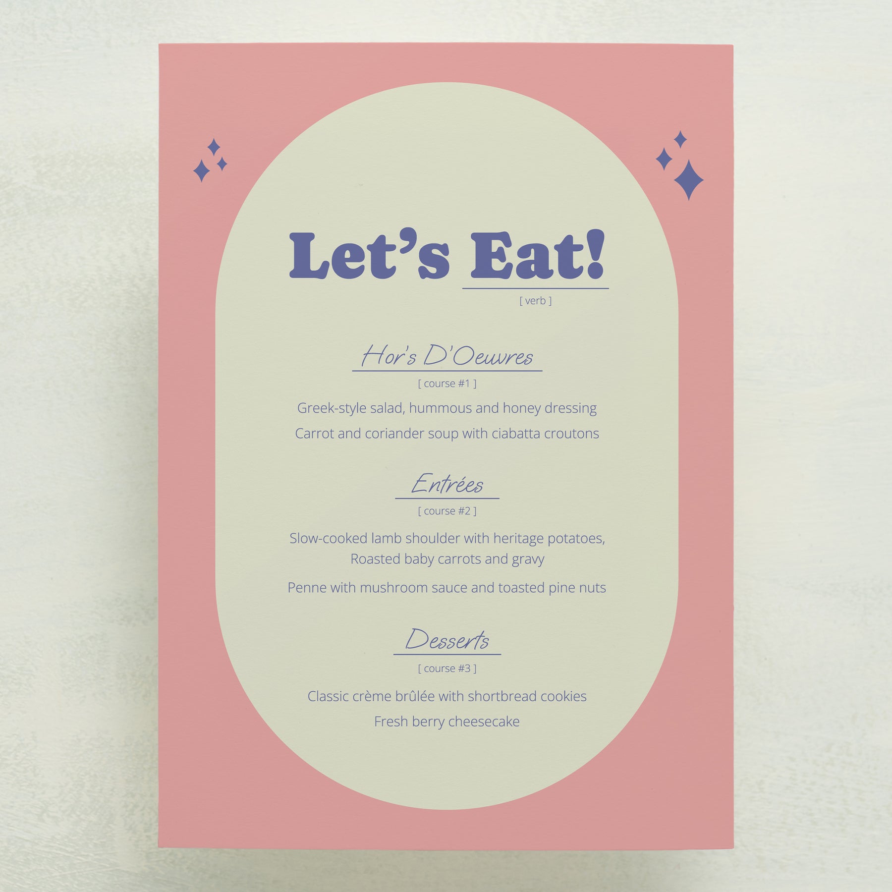 Wedlibs Menu
