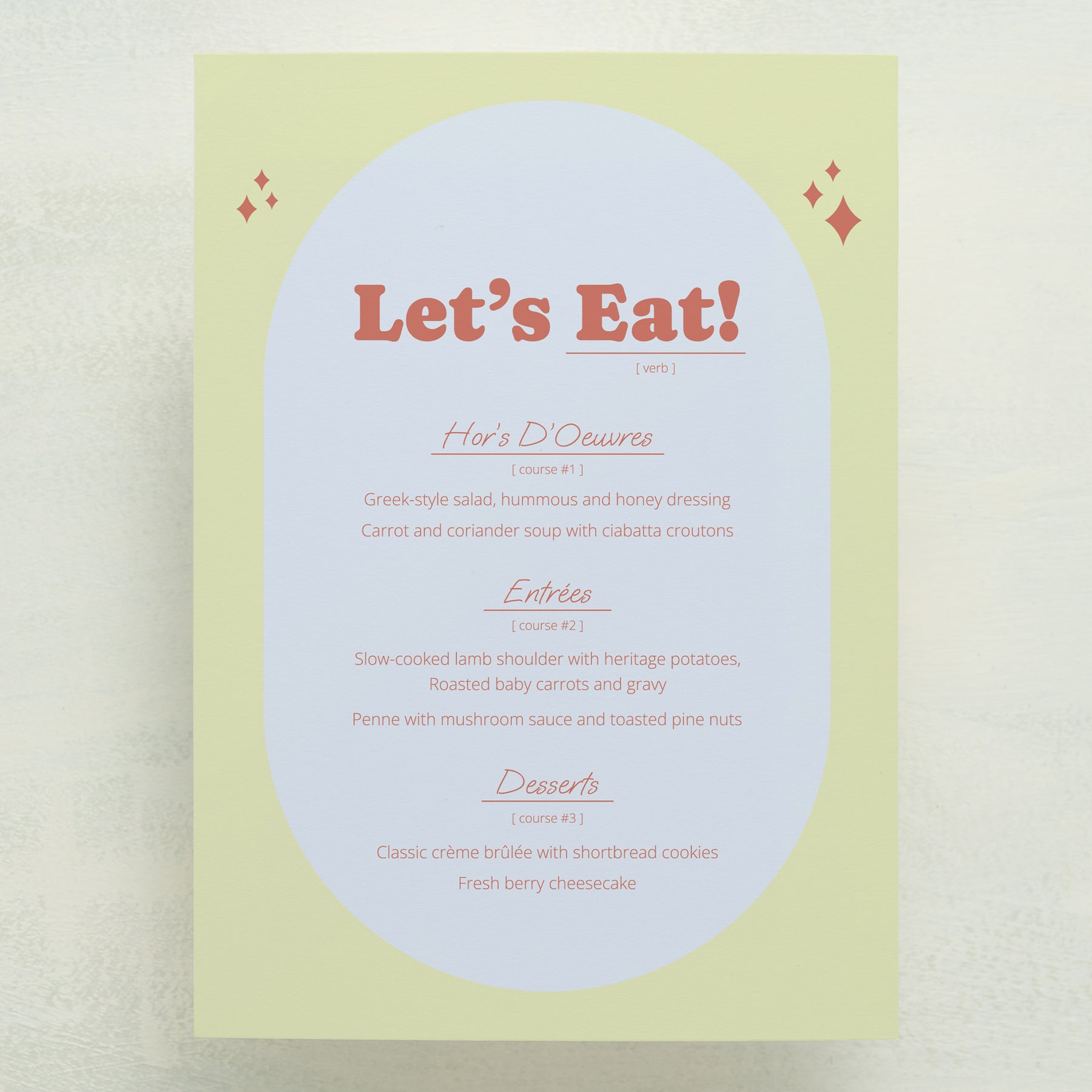 Wedlibs Menu