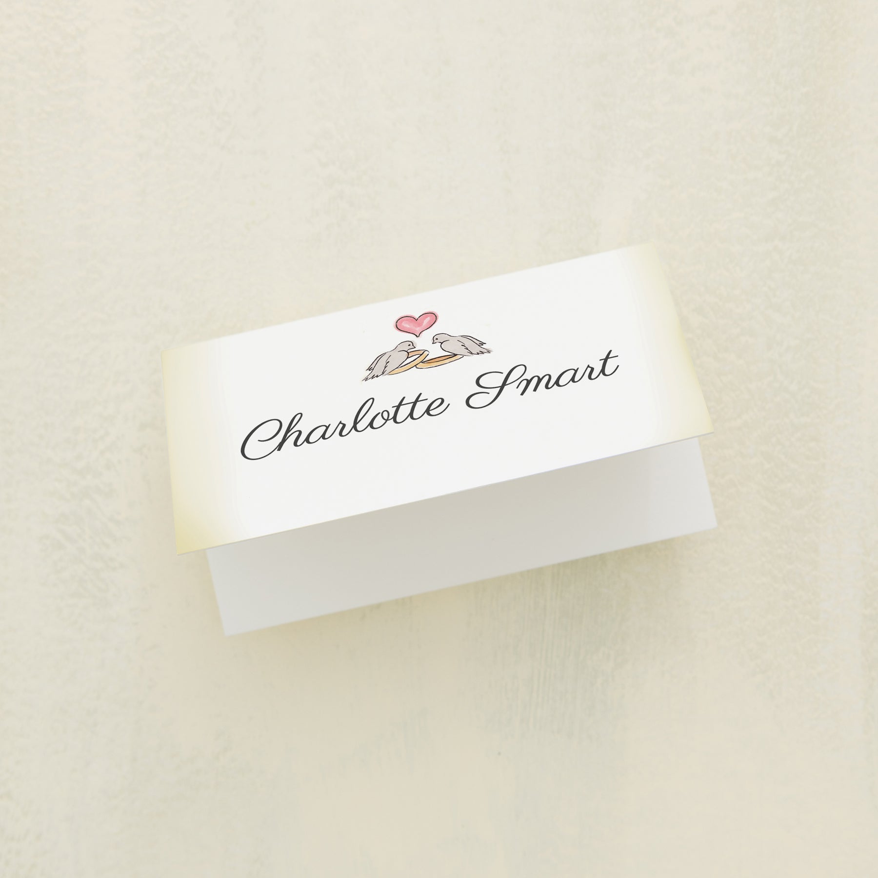 Lovebirds Place Card
