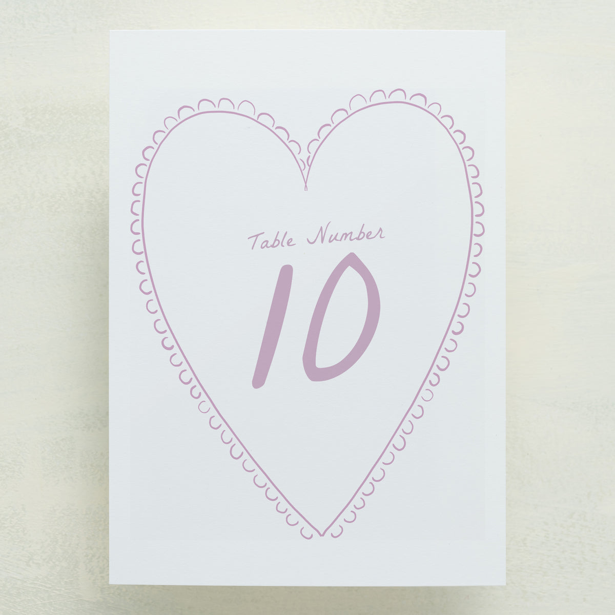 Scribble Table Number