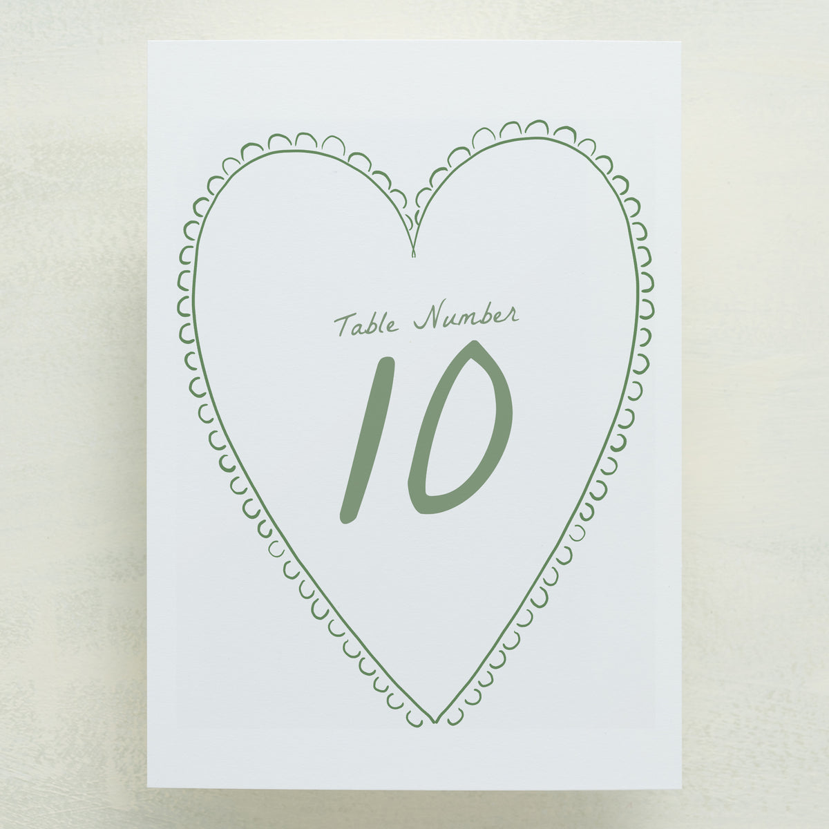 Scribble Table Number