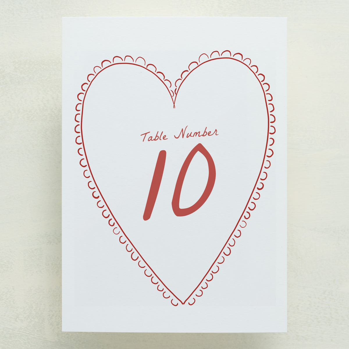 Scribble Table Number