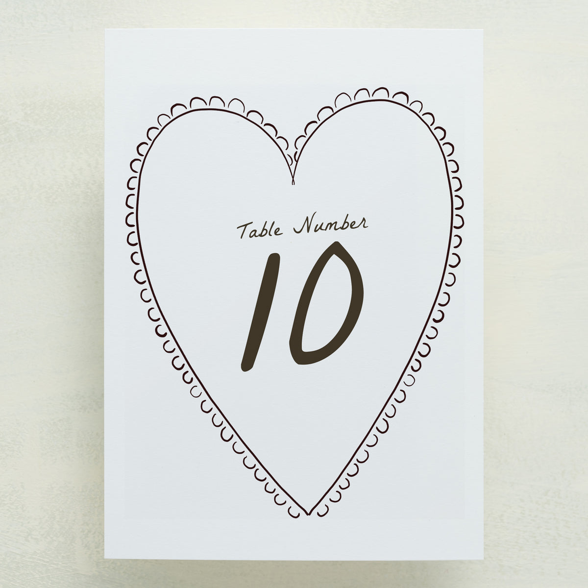 Scribble Table Number