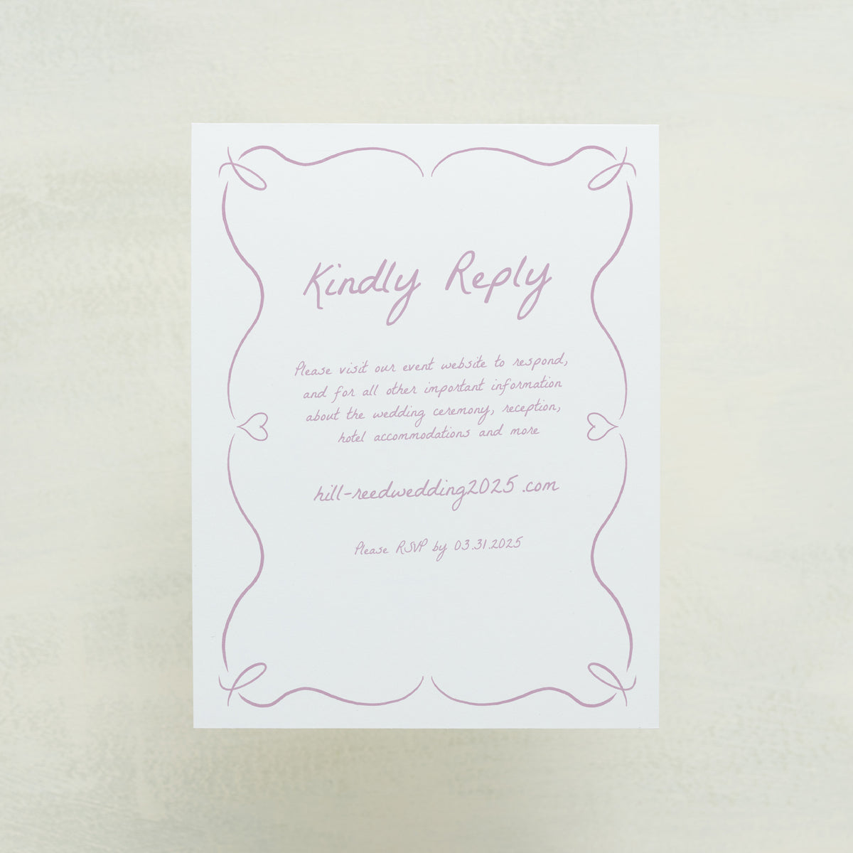 Scribble Digital RSVP Card
