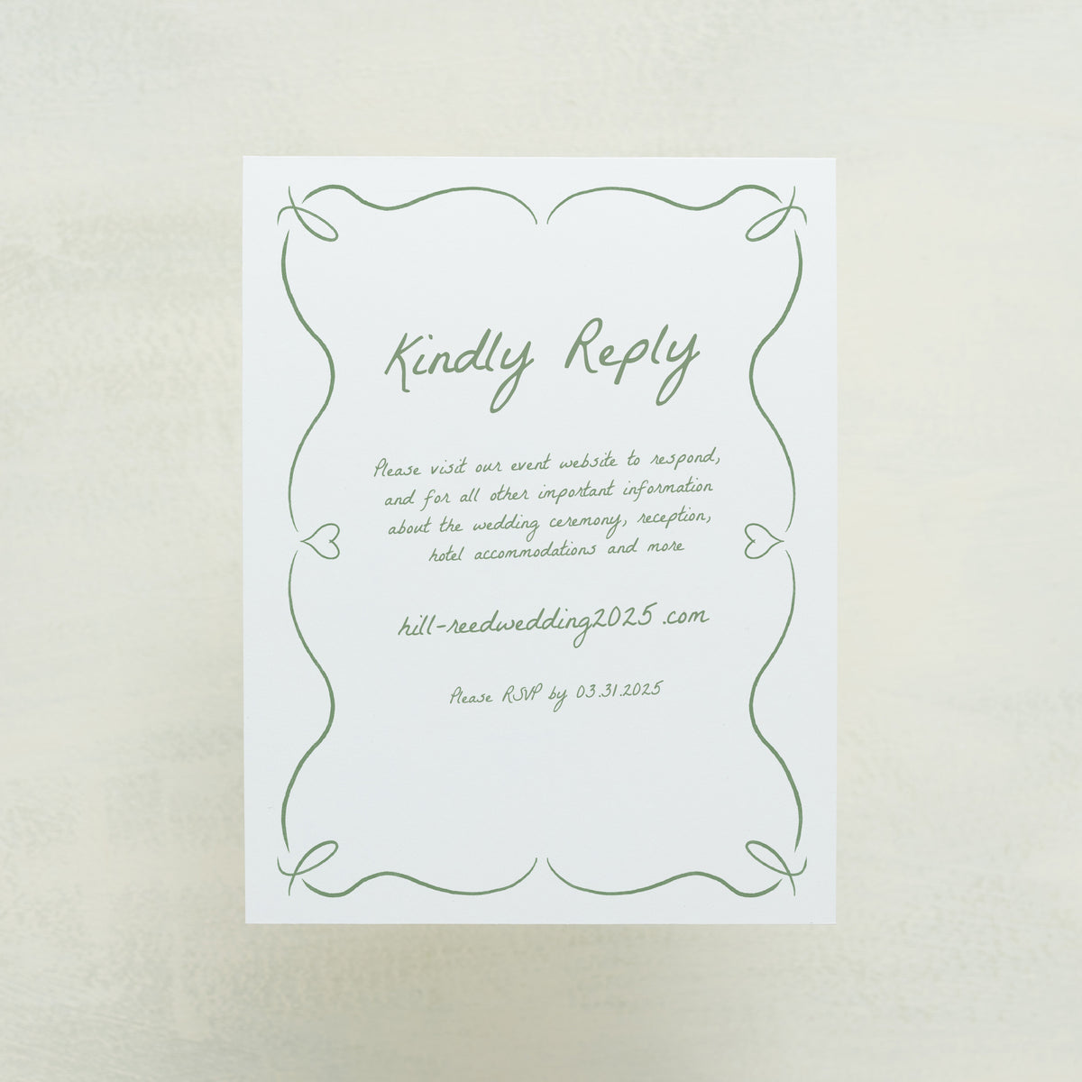 Scribble Digital RSVP Card