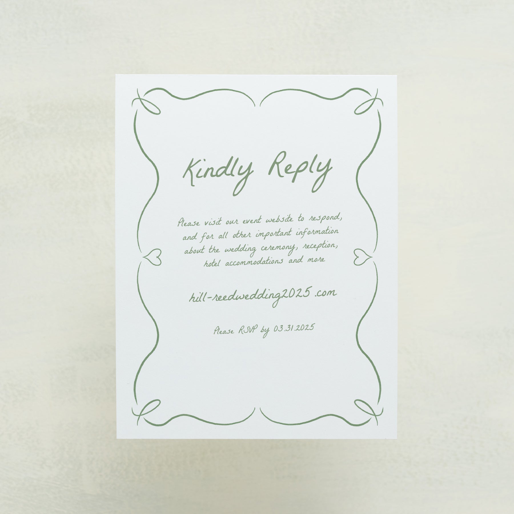 Scribble Digital RSVP Card