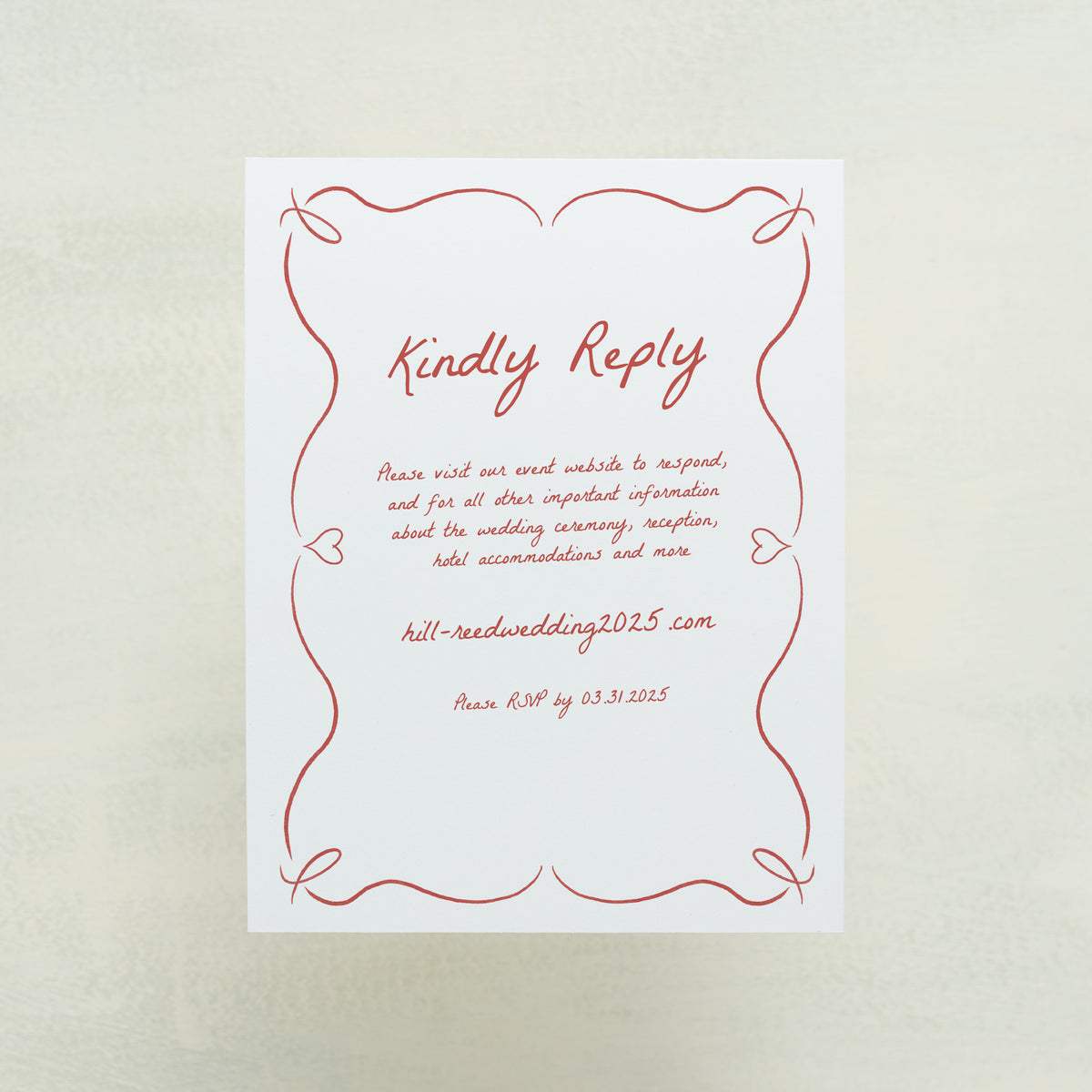 Scribble Digital RSVP Card