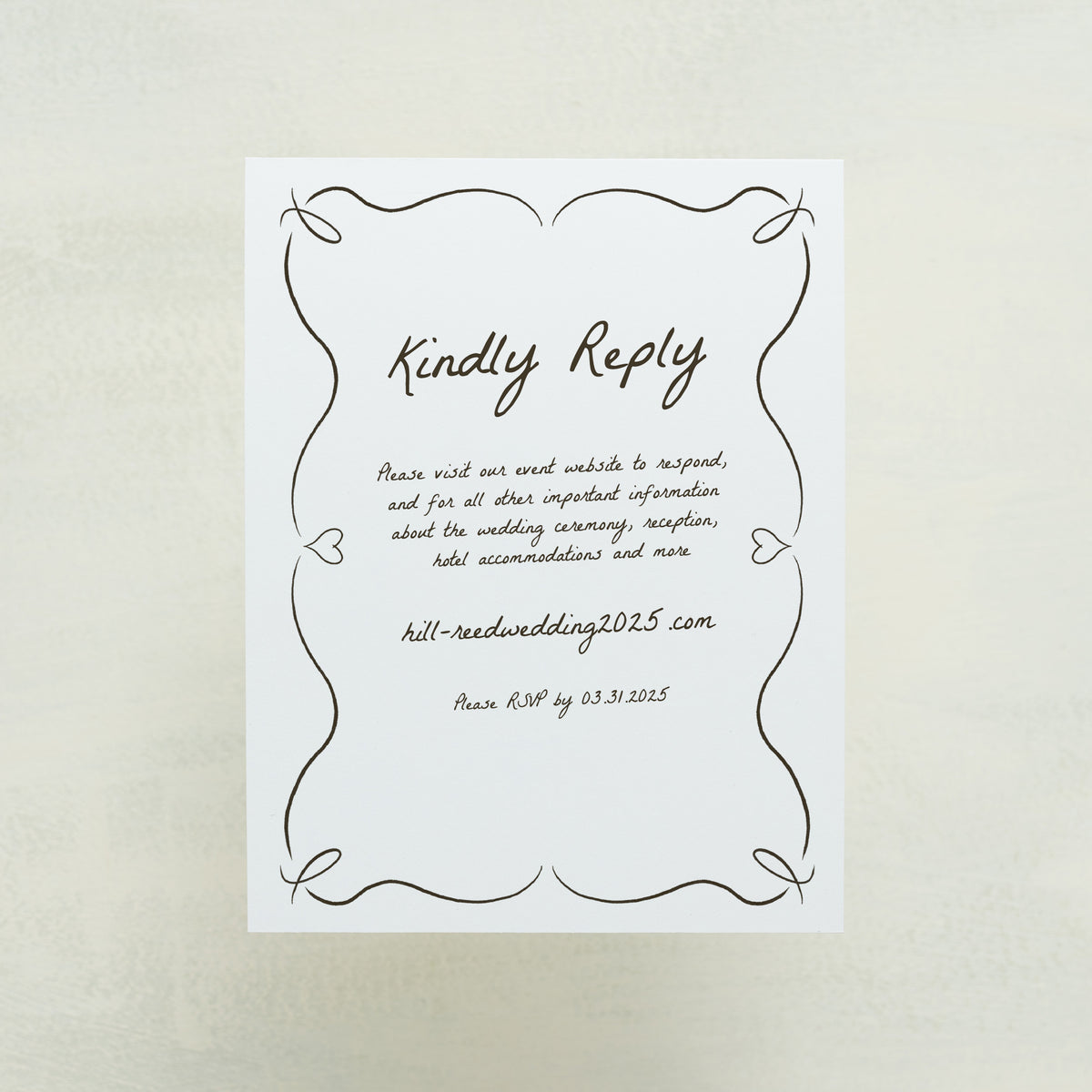 Scribble Digital RSVP Card