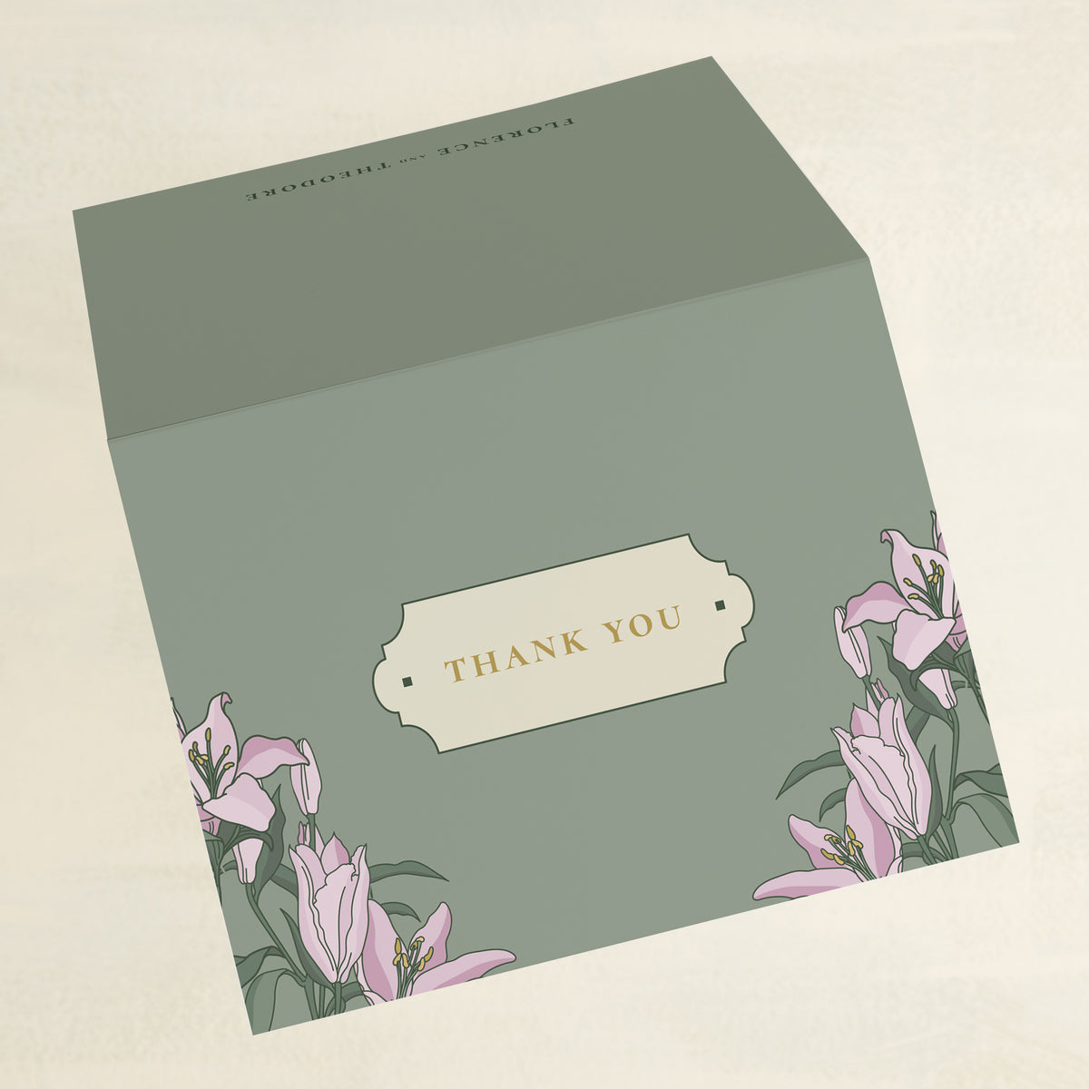 Lily Nouveau Thank You Card
