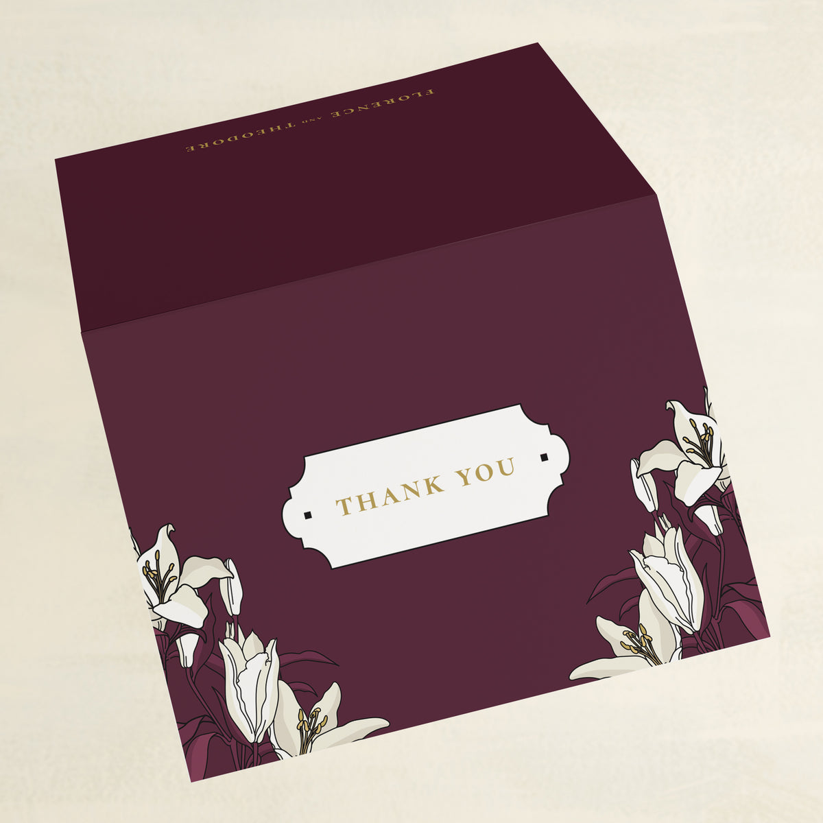 Lily Nouveau Thank You Card