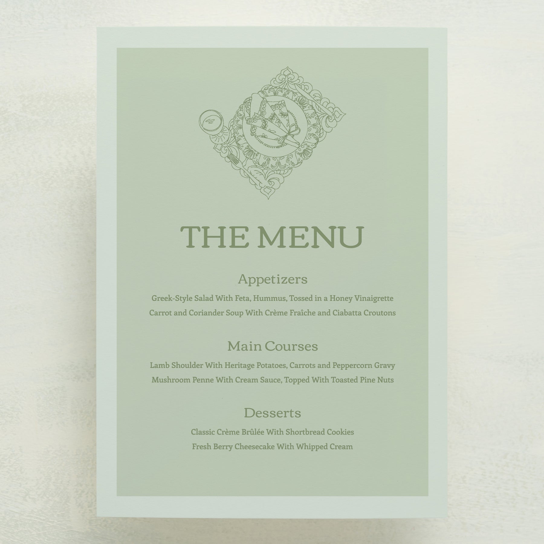 Generations Menu