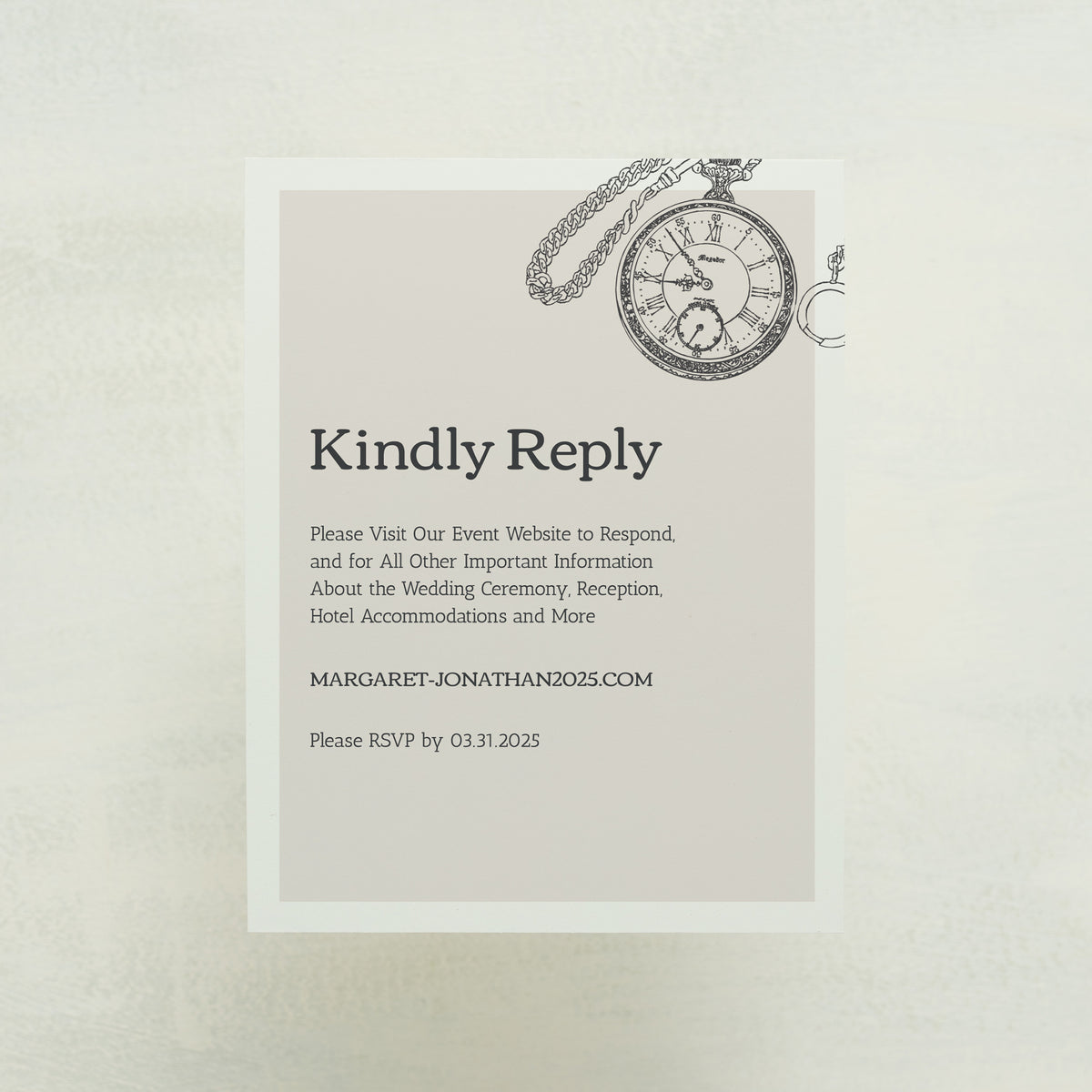 Generations Digital RSVP Card