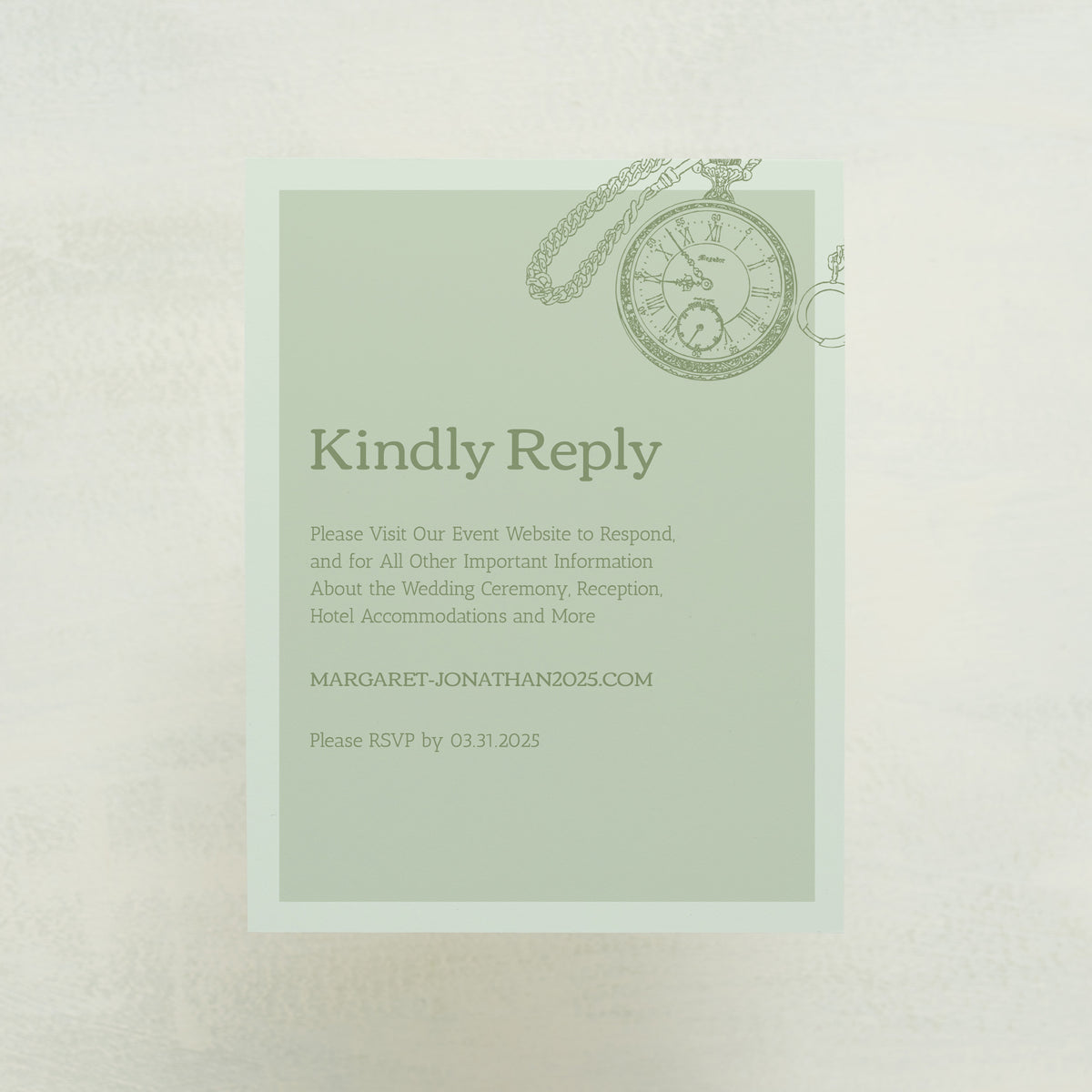 Generations Digital RSVP Card