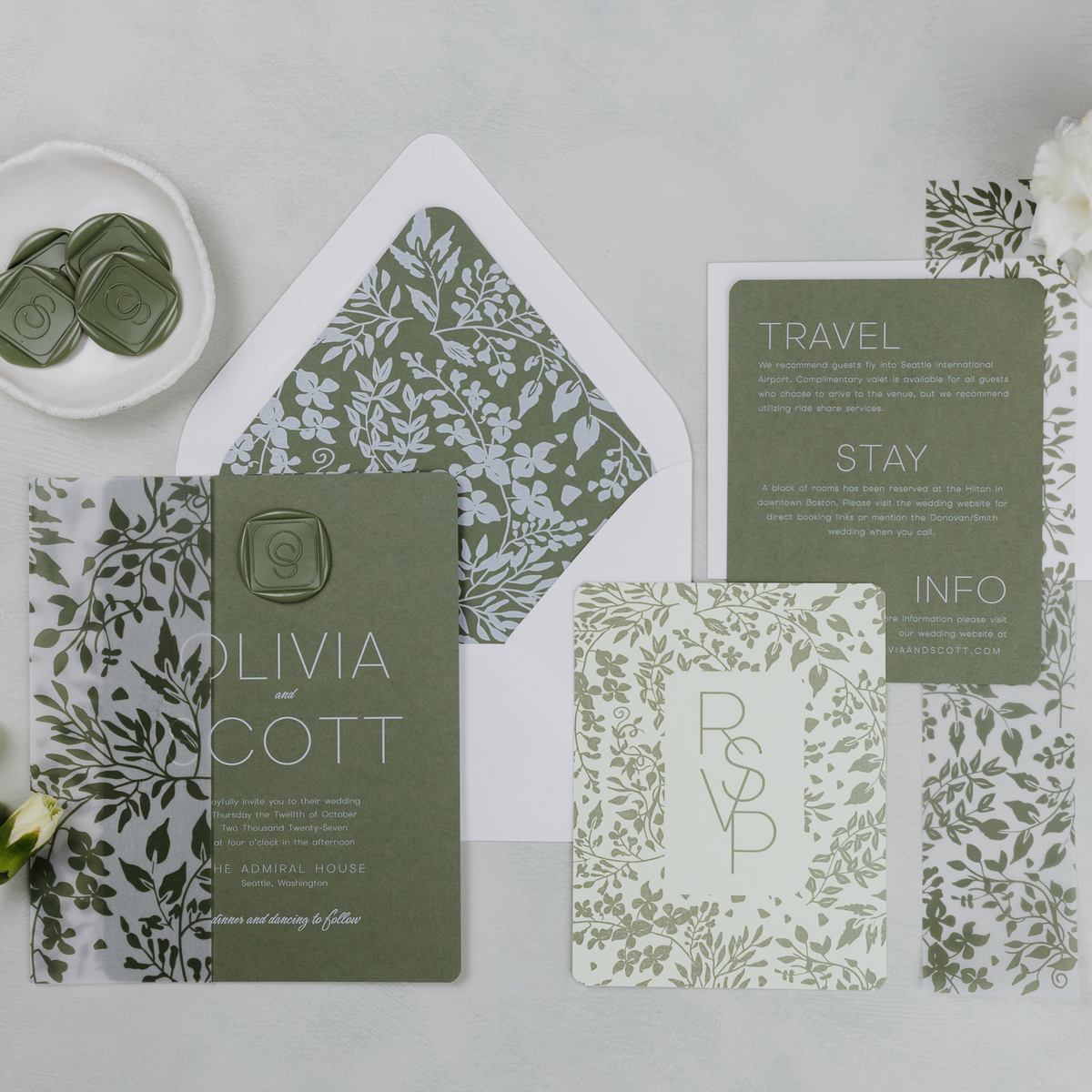 Monochrome Muse Digital RSVP Card