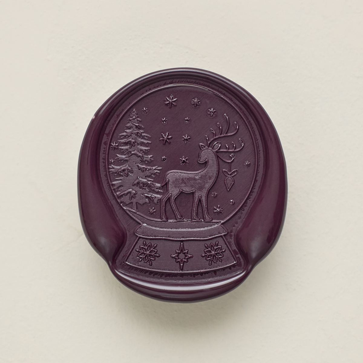 Snow Fall Offset Wax Seals