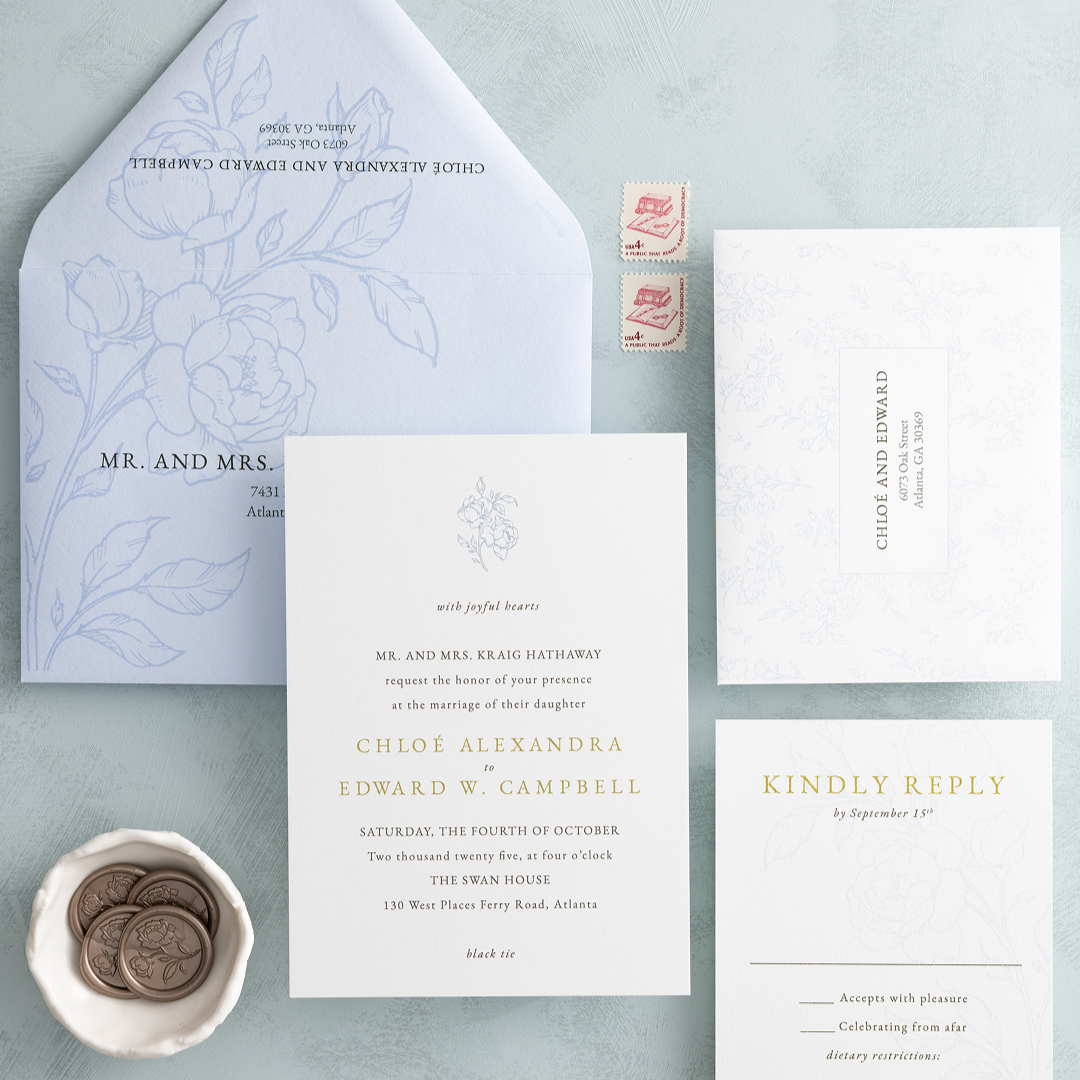 Climbing Roses Wedding Invitations