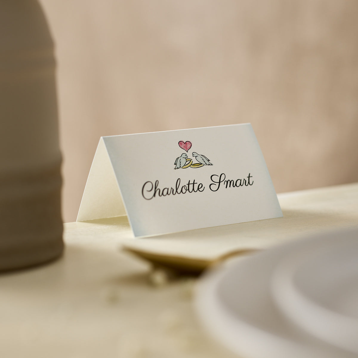 Lovebirds Place Card