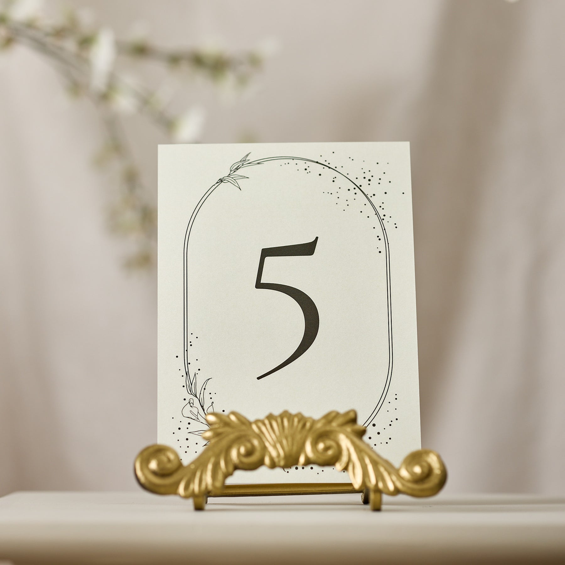 Full Bloom Table Number