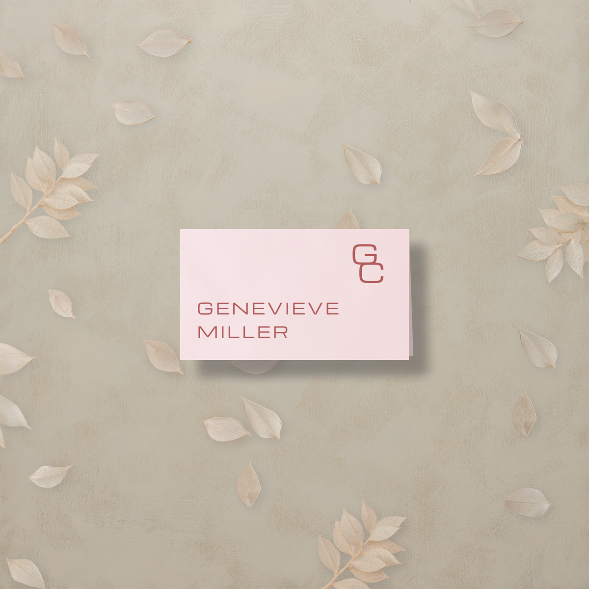 Editorial Eclectic Place Card