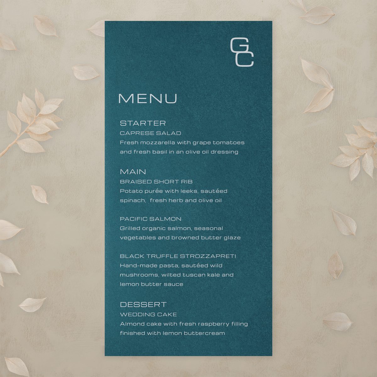 Editorial Eclectic Menu