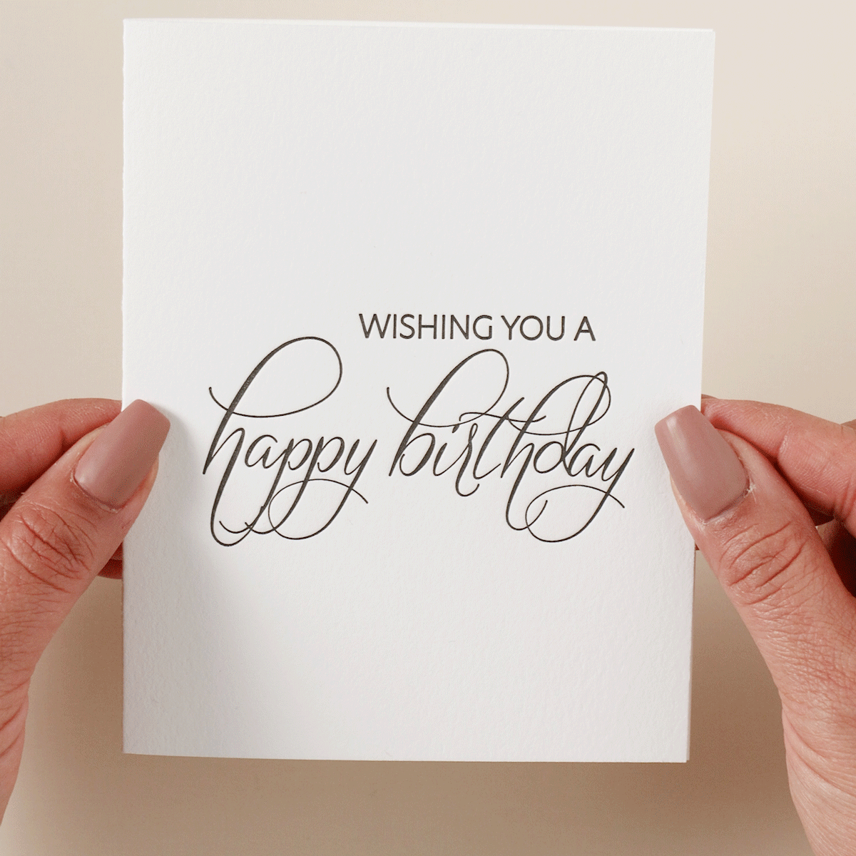 Jasper Letterpress Birthday Card