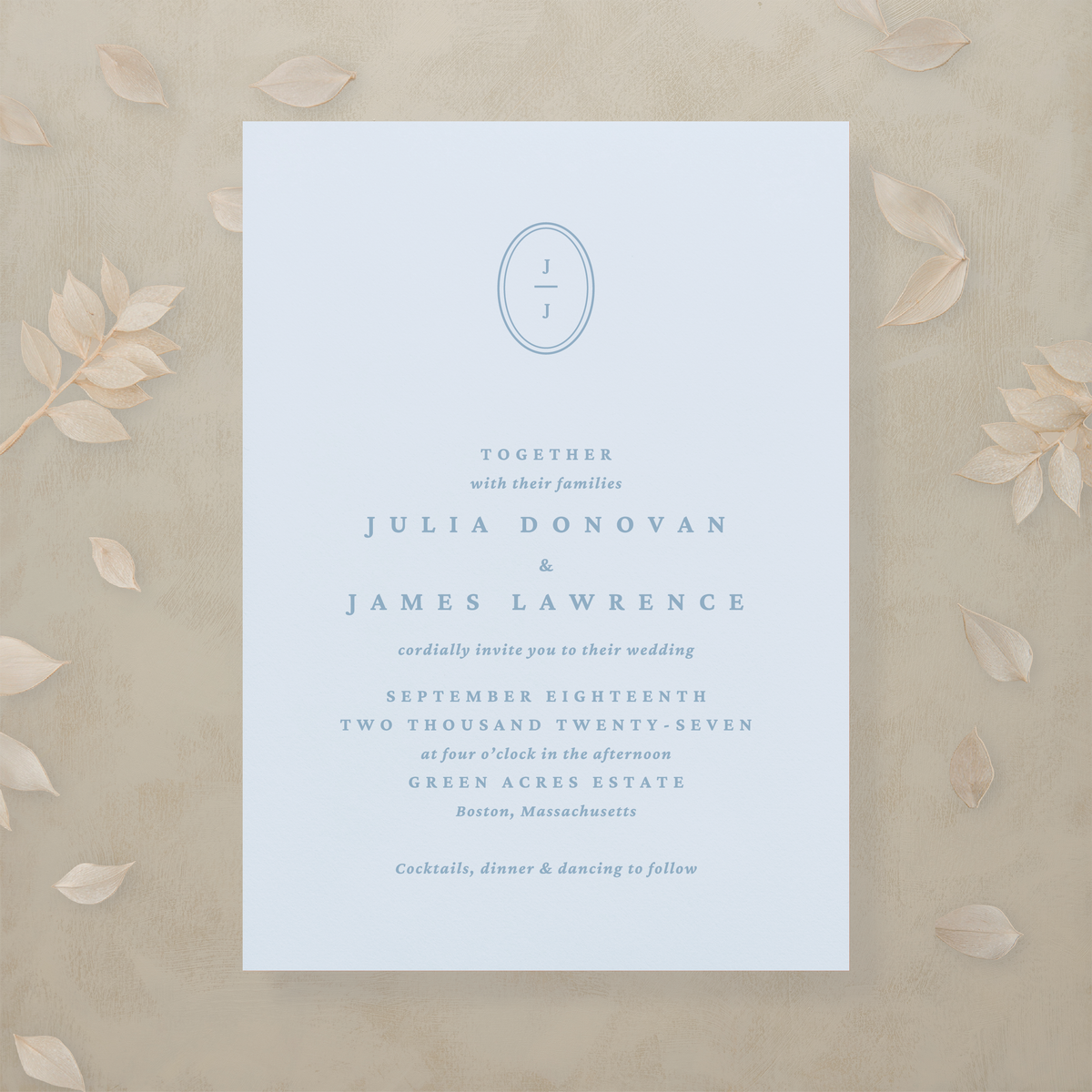 Modern Romance All In One Wedding Invitation
