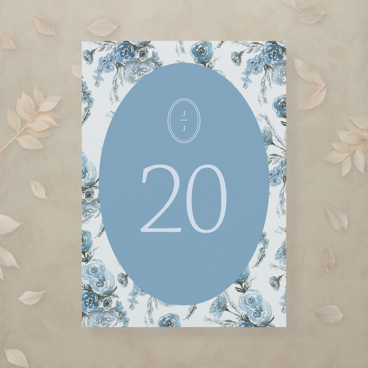 Modern Romance Table Number